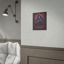 Load image into Gallery viewer, Barely Holding On Skull Poster — Dark Gothic Wall Art
