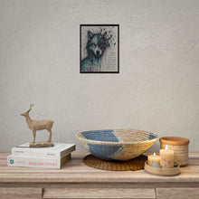 Load image into Gallery viewer, Wolf Art Poster — 'Selfish People Don't See the Damage' Inspirational Rolled Wall Print
