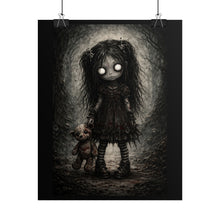 Load image into Gallery viewer, Creepy Doll Poster – Gothic Horror Rolled Art Print
