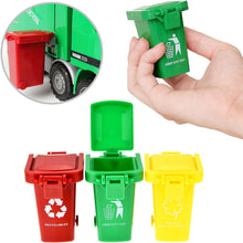 Load image into Gallery viewer, 14&quot; Friction Powered Recycling Garbage Truck
