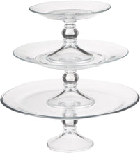 Load image into Gallery viewer, LIBBEY Selene Ruby 3-Tier Platter
