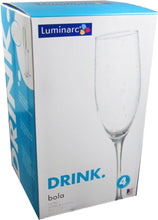 Load image into Gallery viewer, Luminarc Bola Clear 8oz. Flute, Set of 4
