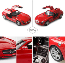 Load image into Gallery viewer, 1:14 RC Mercedes Benz SLS With Open Doors And Lights (Red)
