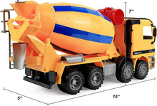 Load image into Gallery viewer, 14&quot; Friction Powered Cement Mixer Truck
