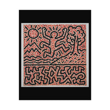 Load image into Gallery viewer, Keith Haring Style Dancing Figure Art Poster — Rolled Pop Art Wall Print
