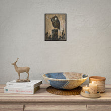 Load image into Gallery viewer, Owl Nightscape Poster — Whimsical Moonlit Owl Art Print (Rolled)
