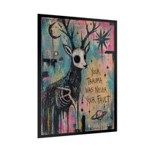 Load image into Gallery viewer, Rolled Poster — 'Your Trauma Was Never Your Fault' Deer Art Print
