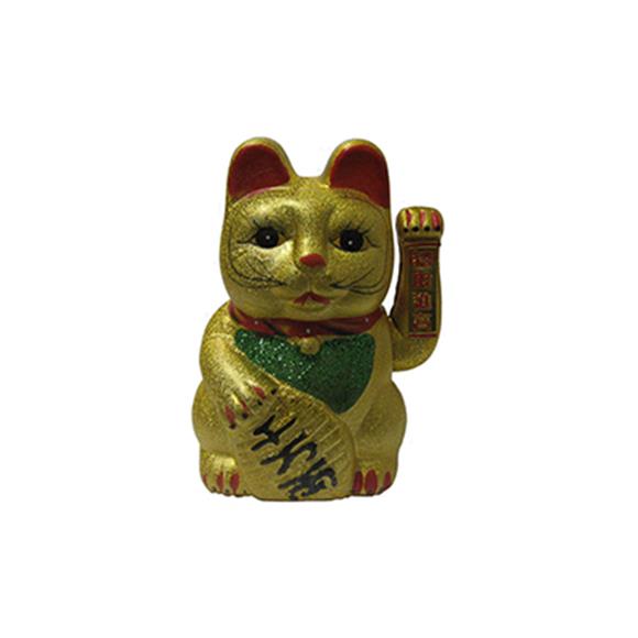 17″ LUCKYCAT,WAVING,GOLD