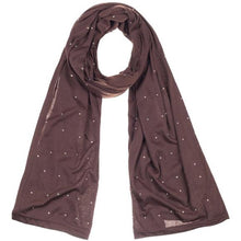 Load image into Gallery viewer, Jersey Scarves Fashion Rhinestones Scarf Shawls, Head Hijab Scarf

