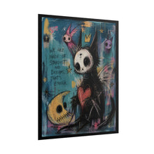 Load image into Gallery viewer, We Are Made of Stardust — Rolled Art Poster (Whimsical Gothic Cat Illustration)
