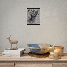 Load image into Gallery viewer, Fox &amp; Butterfly Art Poster — "Selfish People Take and Take" Inspirational Rolled Print
