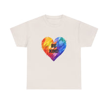Load image into Gallery viewer, Be Kind Rainbow Heart T-Shirt - ALL Sizes - S - 5XL
