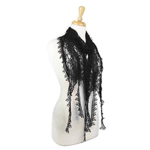 Load image into Gallery viewer, Fashion Lace Tassel Sheer Oblong Lightweight Scarf
