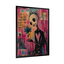 Load image into Gallery viewer, Rolled Poster — Gothic Pop Art 'Love Is The Only Thing That Makes The Chaos Beautiful' Wall Art
