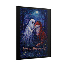 Load image into Gallery viewer, Rolled Poster — "Love Is Otherworldly" Ghost &amp; Fox Fantasy Art Print
