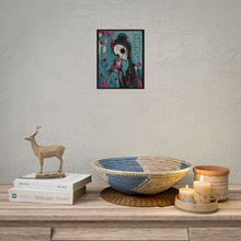 Load image into Gallery viewer, Rolled Poster - Gothic Love Art Print with 'Love Is The Only Thing That Makes The Darkness Feel Like Home'
