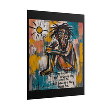 Load image into Gallery viewer, They Fight Not Because They Want To Rolled Poster — Emotional Struggle Modern Art Print
