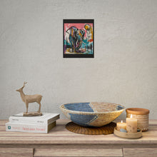 Load image into Gallery viewer, Abstract Elephant Art Poster — Colorful Safari Wildlife Rolled Print
