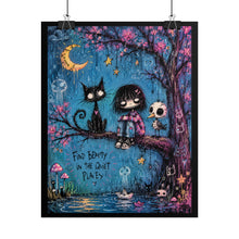 Load image into Gallery viewer, Rolled Poster - 'Find Beauty in the Quiet Places' Gothic Cute Art Print
