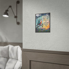 Load image into Gallery viewer, "Storms Don't Last Forever" Motivational Bird Art – Inspirational Quote Wall Decor
