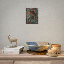 Load image into Gallery viewer, Bird Art Poster - "Life Is Short, Make It A Wild One" Inspirational Rolled Wall Art
