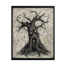 Load image into Gallery viewer, Spooky Haunted Tree Poster – Goth Horror Wall Art (Rolled)
