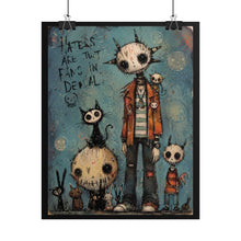 Load image into Gallery viewer, Haters Are Fans in Denial Rolled Poster — Gothic Whimsical Punk Fantasy Wall Art
