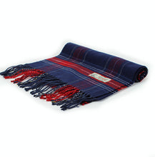 Load image into Gallery viewer, Plaid Cashmere Feel Scarf 12-pack Navy
