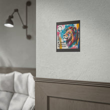 Load image into Gallery viewer, Be Brave Stay Curious Keep Growing Rolled Poster — Bold Lion Inspiration Wall Print

