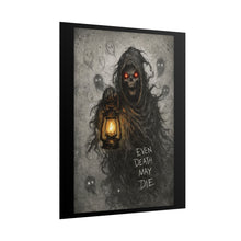 Load image into Gallery viewer, Rolled Posters - Grim Reaper Lantern Art Print "Even Death May Die" (Gothic Horror Wall Poster)
