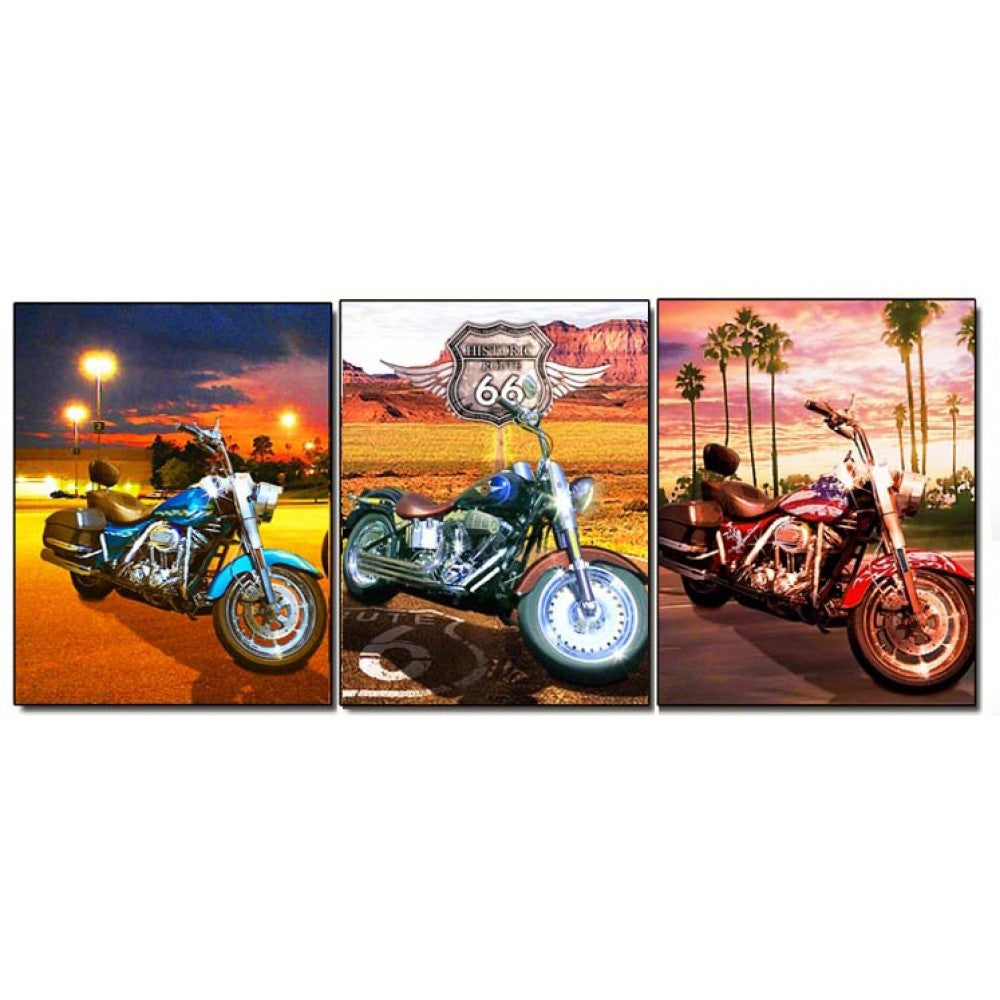 Motocycle route 66 3D Lencticular Picture (Minimum of 4)