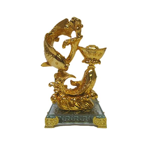 GOLD INFINITY FISH W/YUAN BAO