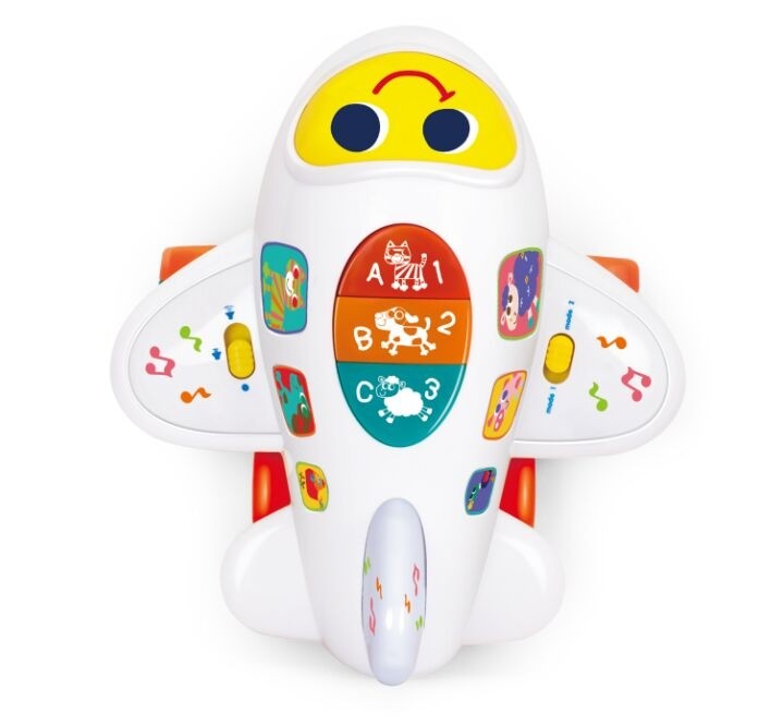 Airplane Learning Bump & Go Toys For Toddler W/Light & Music