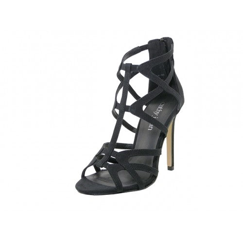 Wholesale Women's 4½ Inches Heel Gladiator Sandal (*Black Color)