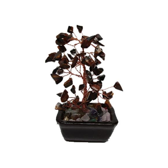 TIGER EYE GEM TREE