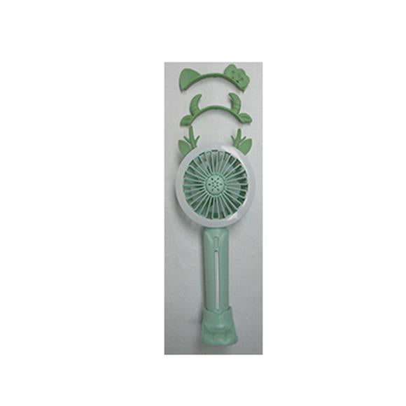 PORTABLE GREEN FAN W/EXTRA ACCESSORIES (RECHARGEABLE)