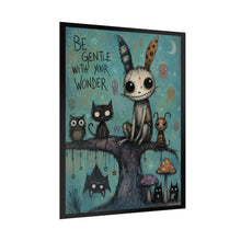 Load image into Gallery viewer, Be Gentle With Your Wonder Rolled Poster — Whimsical Cute Monster Art Print
