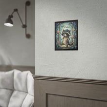 Load image into Gallery viewer, Adventure Raccoon Rolled Poster — "Adventure Awaits, Embrace the Unknown" Inspirational Wall Art
