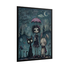 Load image into Gallery viewer, Find Beauty in the Strange Places Rolled Poster — Gothic Whimsical Moonlit Fantasy Wall Art

