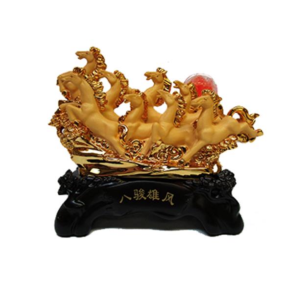 GOLD 8 RUNNING HORSES