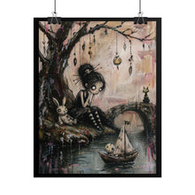 Load image into Gallery viewer, Gothic Fairy Tale Poster — Dreamy Dark Art Rolled Print
