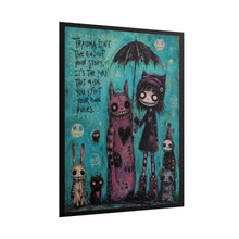 Load image into Gallery viewer, Trauma Isn’t the End of Your Story It’s the Part Where You Paint Your Own Rules Rolled Poster — Gothic Whimsical Recovery Fantasy Wall Art
