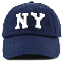 Load image into Gallery viewer, Newhattan 100% Cotton Baseball Caps NY Embroidered
