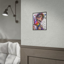 Load image into Gallery viewer, "Be Loud Be Free" Pride Art | Fine Line Sketch Rainbow Cape Poster
