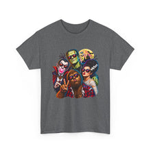 Load image into Gallery viewer, Retro Horror Movie Crew Graphic Tee — Vintage Monsters &amp; Icons T-Shirt
