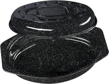Load image into Gallery viewer, Granite Ware 13&quot; Covered Oval Roaster Black
