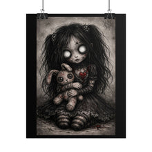 Load image into Gallery viewer, Rolled Poster — Gothic Creepy Doll Art Print (Dark Horror Wall Decor)
