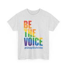 Load image into Gallery viewer, Be The Voice #StopSuicide Pride T-Shirt - Size S - 5XL
