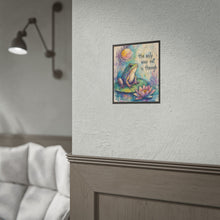 Load image into Gallery viewer, Rolled Poster – Inspirational Frog Art Print: “The Only Way Out Is Through”
