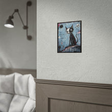 Load image into Gallery viewer, Be Strange Stay Free Rolled Poster — Gothic Whimsical Cat Fantasy Wall Art
